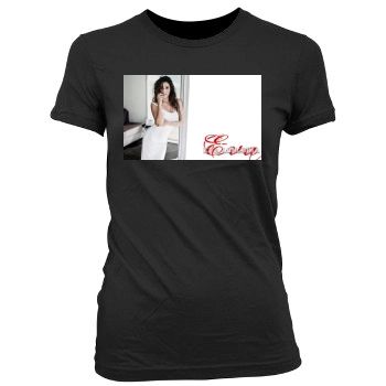 Eva Longoria Women's Junior Cut Crewneck T-Shirt