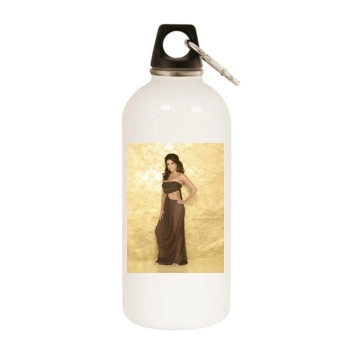 Eva Longoria White Water Bottle With Carabiner