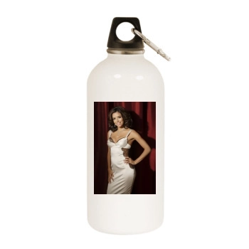 Eva Longoria White Water Bottle With Carabiner