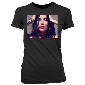 Eva Longoria Women's Junior Cut Crewneck T-Shirt