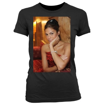 Eva Mendes Women's Junior Cut Crewneck T-Shirt