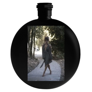 Eva Mendes Round Flask