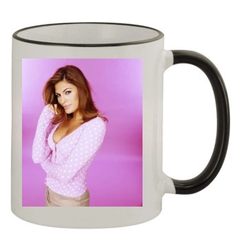 Eva Mendes 11oz Colored Rim & Handle Mug