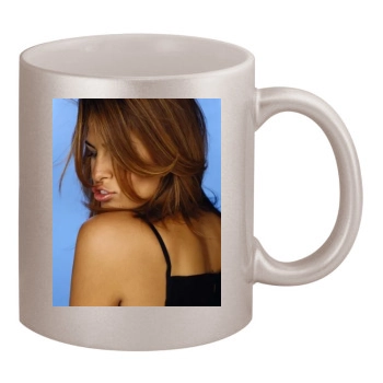 Eva Mendes 11oz Metallic Silver Mug