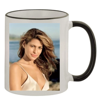 Eva Mendes 11oz Colored Rim & Handle Mug