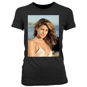 Eva Mendes Women's Junior Cut Crewneck T-Shirt