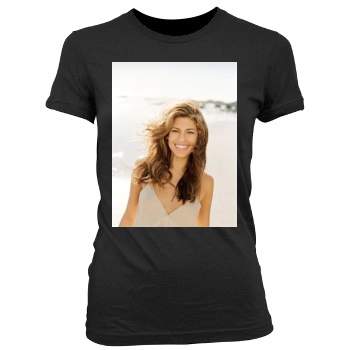 Eva Mendes Women's Junior Cut Crewneck T-Shirt