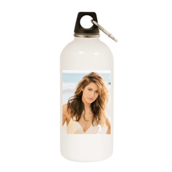 Eva Mendes White Water Bottle With Carabiner