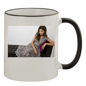 Eva Mendes 11oz Colored Rim & Handle Mug