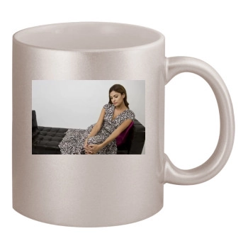 Eva Mendes 11oz Metallic Silver Mug