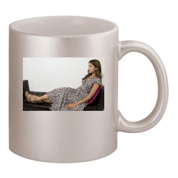 Eva Mendes 11oz Metallic Silver Mug