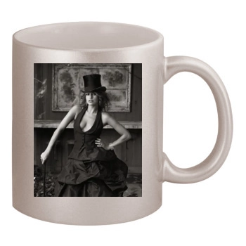 Eva Mendes 11oz Metallic Silver Mug