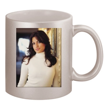 Eva Mendes 11oz Metallic Silver Mug