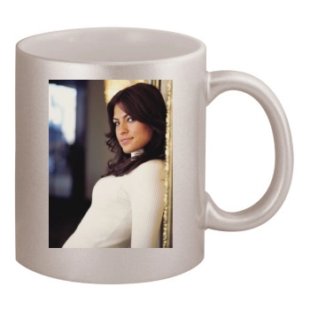 Eva Mendes 11oz Metallic Silver Mug