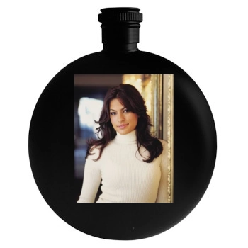 Eva Mendes Round Flask