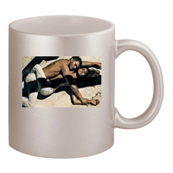 Eva Mendes 11oz Metallic Silver Mug