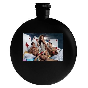 Eva Mendes Round Flask