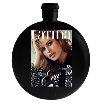 Eva Mendes Round Flask