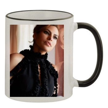 Eva Mendes 11oz Colored Rim & Handle Mug