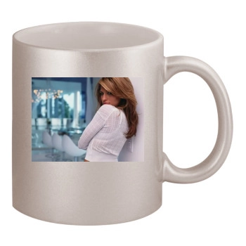 Eva Mendes 11oz Metallic Silver Mug