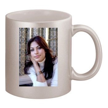 Eva Mendes 11oz Metallic Silver Mug