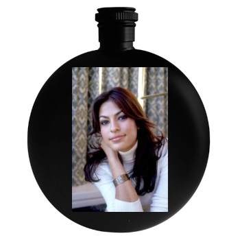 Eva Mendes Round Flask