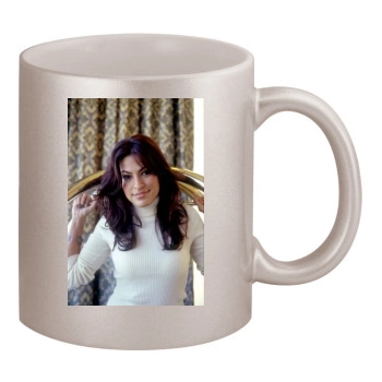 Eva Mendes 11oz Metallic Silver Mug