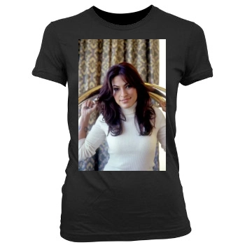 Eva Mendes Women's Junior Cut Crewneck T-Shirt