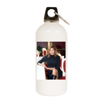 Eva Mendes White Water Bottle With Carabiner