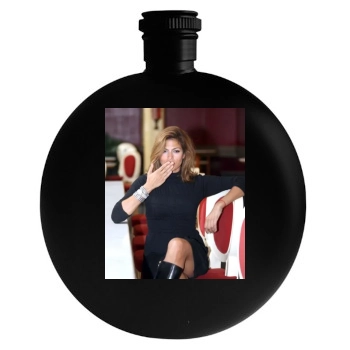 Eva Mendes Round Flask