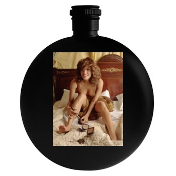 Eva Mendes Round Flask