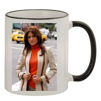 Eva Mendes 11oz Colored Rim & Handle Mug