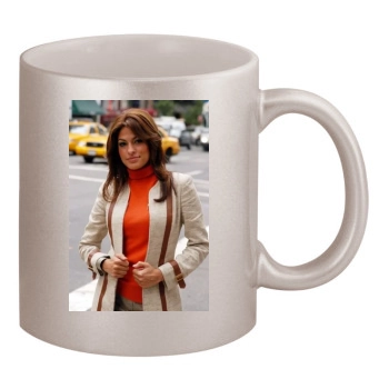 Eva Mendes 11oz Metallic Silver Mug