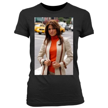 Eva Mendes Women's Junior Cut Crewneck T-Shirt