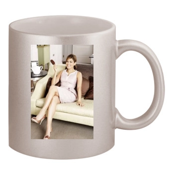 Eva Mendes 11oz Metallic Silver Mug