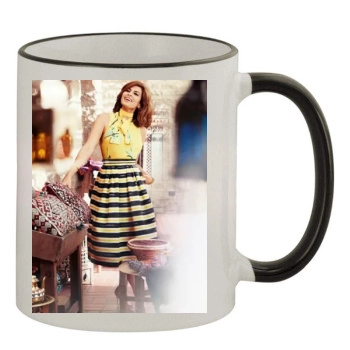 Eva Mendes 11oz Colored Rim & Handle Mug