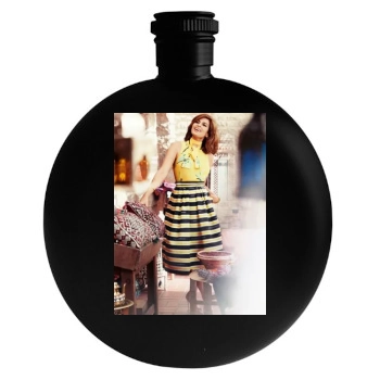 Eva Mendes Round Flask