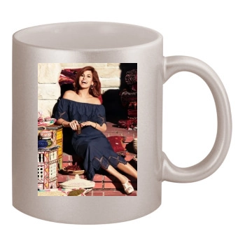 Eva Mendes 11oz Metallic Silver Mug