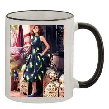 Eva Mendes 11oz Colored Rim & Handle Mug