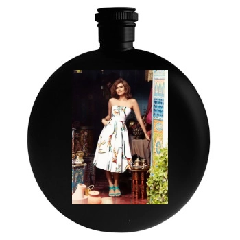 Eva Mendes Round Flask