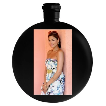 Eva Mendes Round Flask