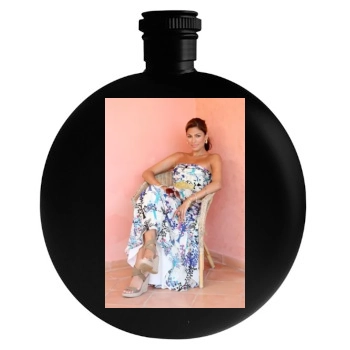 Eva Mendes Round Flask