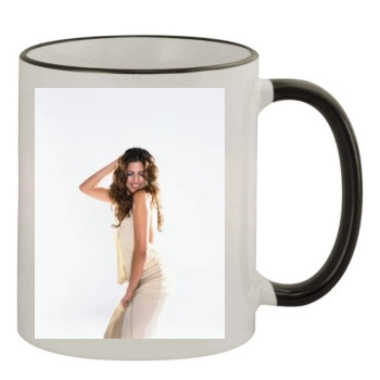 Eva Mendes 11oz Colored Rim & Handle Mug