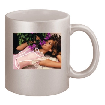 Eva Mendes 11oz Metallic Silver Mug