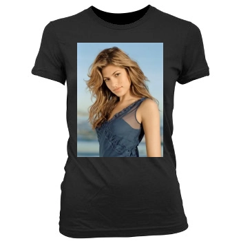 Eva Mendes Women's Junior Cut Crewneck T-Shirt