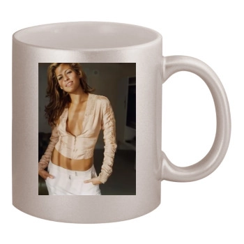 Eva Mendes 11oz Metallic Silver Mug