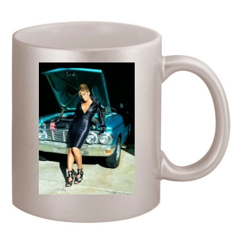 Eva Mendes 11oz Metallic Silver Mug