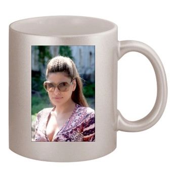 Eva Mendes 11oz Metallic Silver Mug