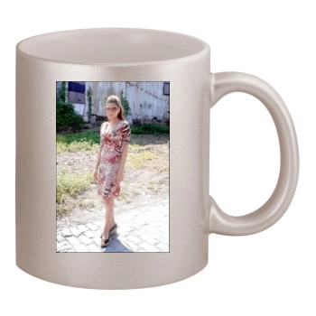 Eva Mendes 11oz Metallic Silver Mug