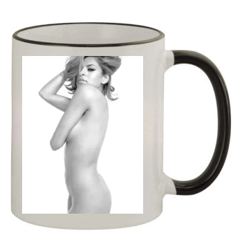 Eva Mendes 11oz Colored Rim & Handle Mug